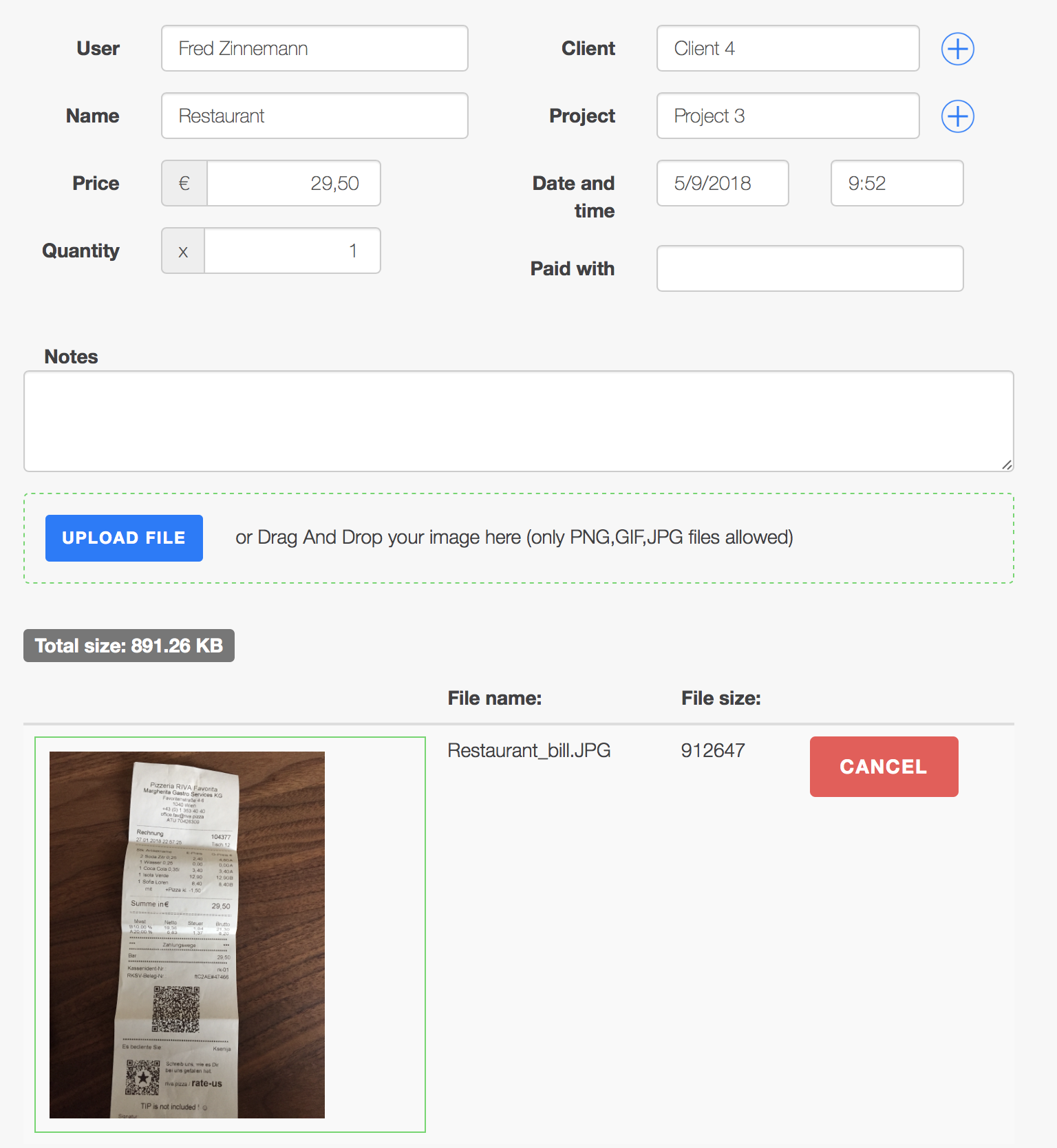 Expense tracking - Overview
