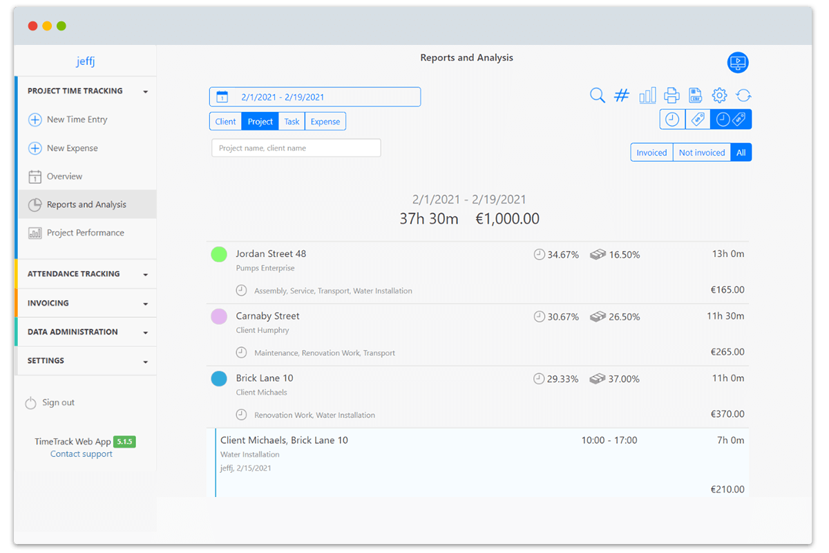 Report Craftsmen Projects