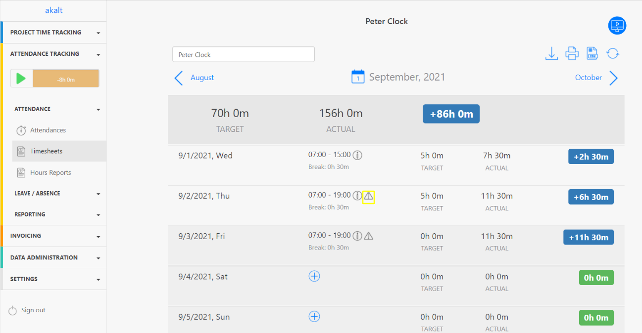 Break and Working Time Regulation Notice