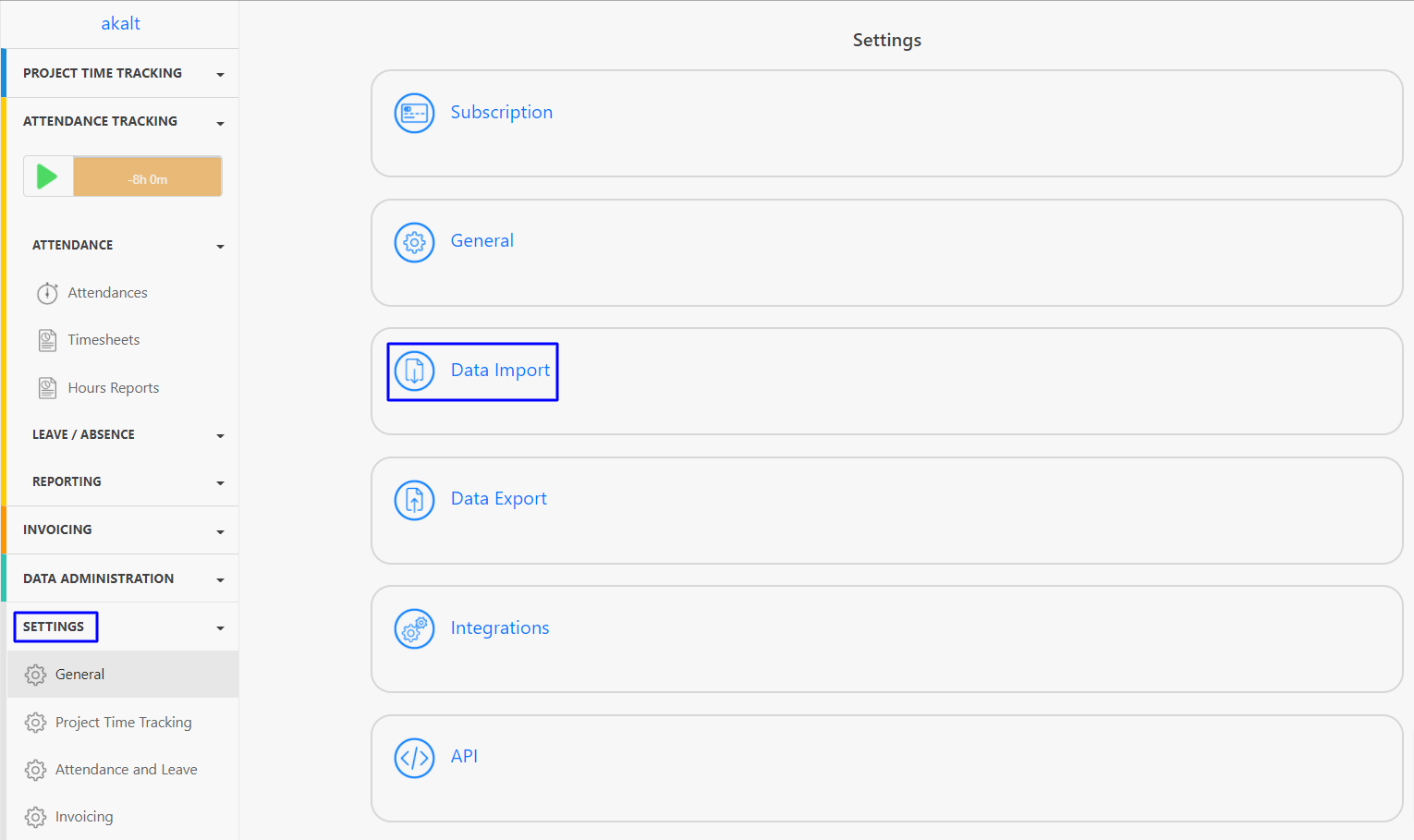 Data Import/Export - Data Import