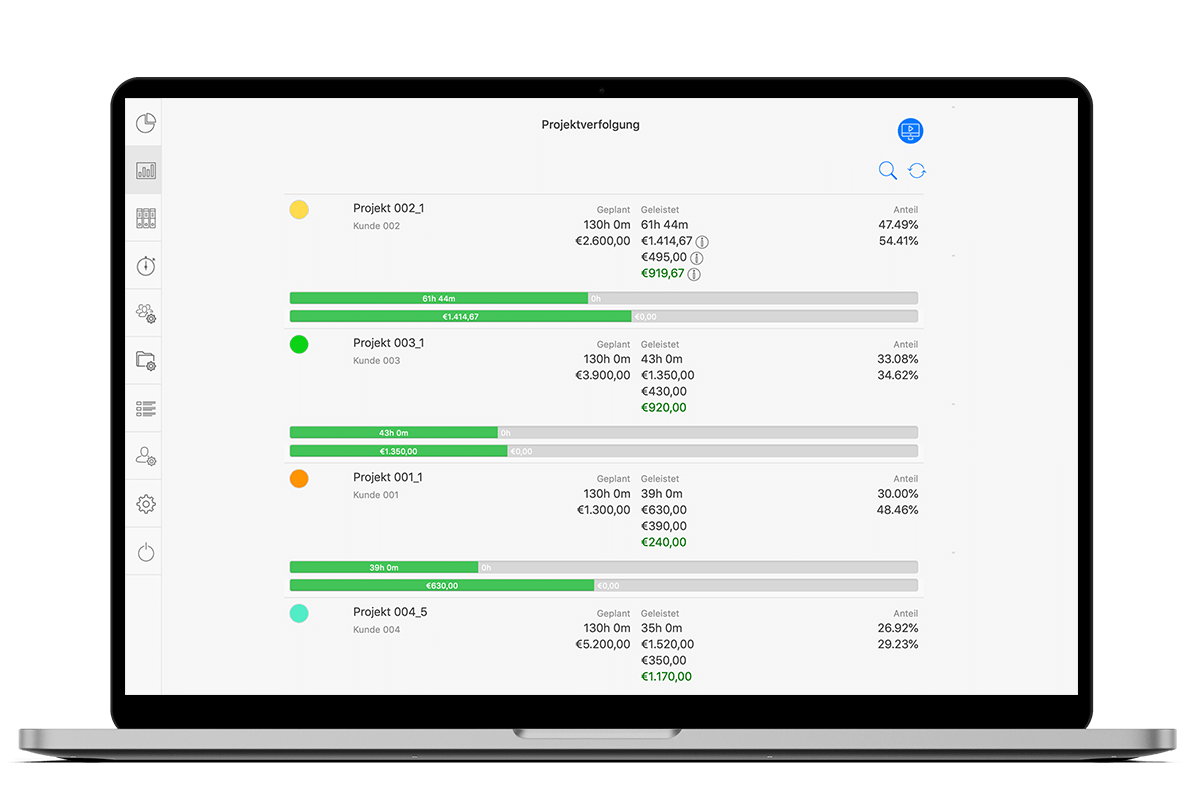 projektleiter management tools timetrack