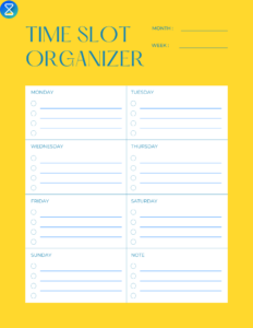 time-slot-organizer