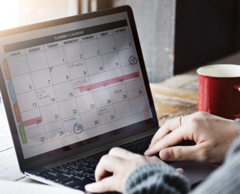 Planner Organizer Date Events Schedule Concept