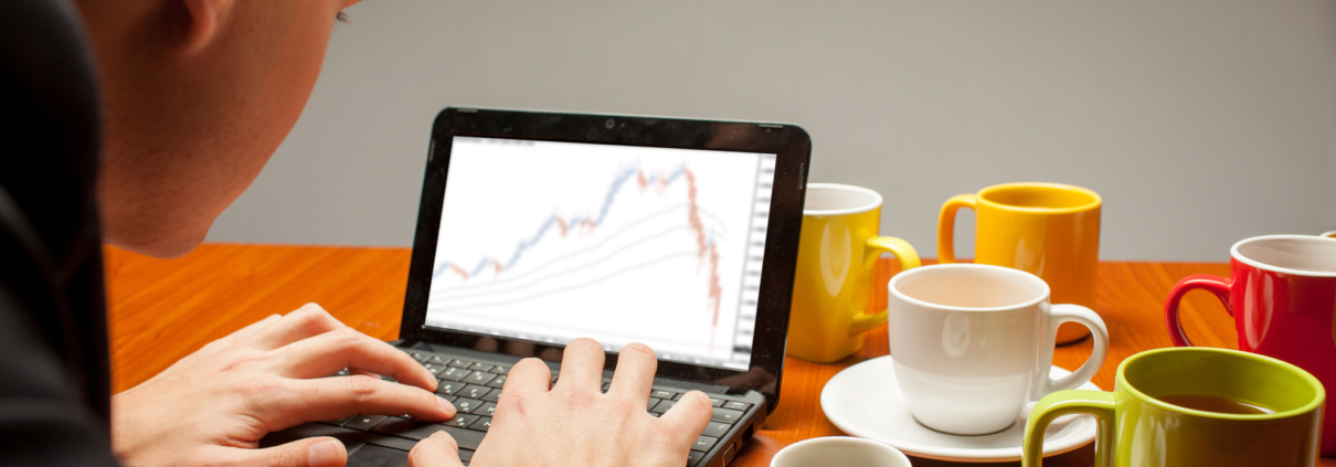 young man at the computer