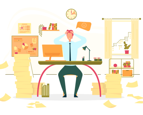 Computer Malfunction, Failure Flat Vector Concept