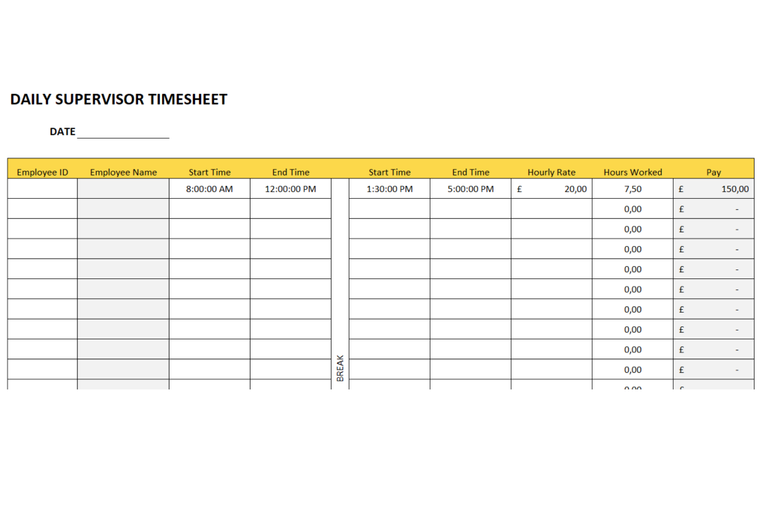 daily-timesheet-template