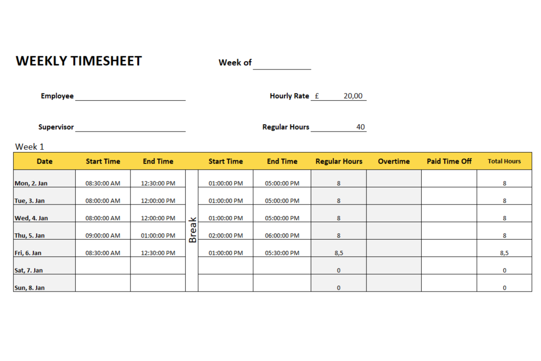 weekly-timesheet-template