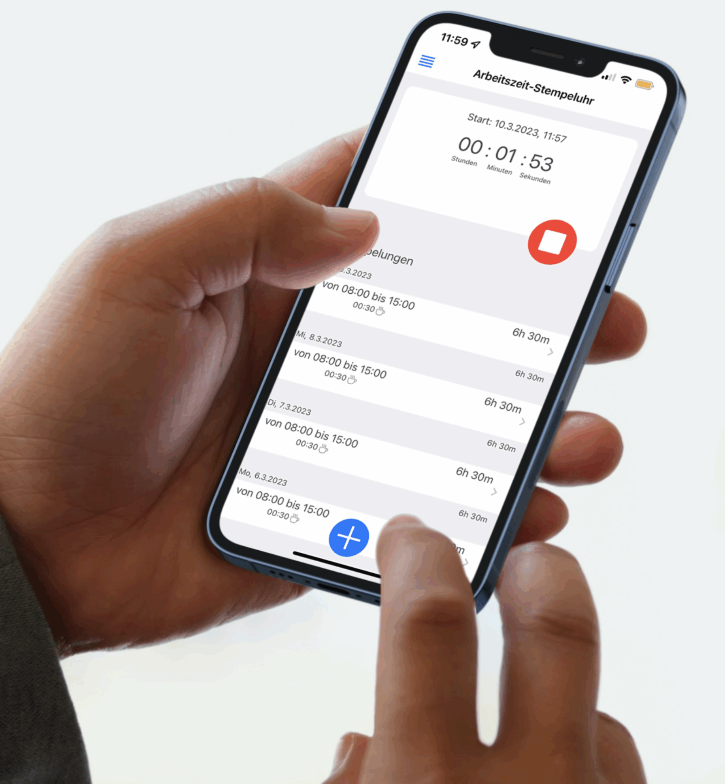 mobile arbeitszeiterfassung