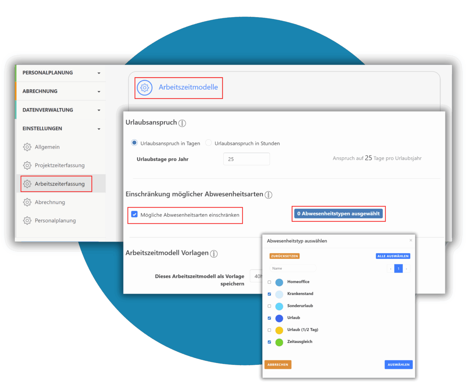 Abwenheitsarten_einschränken
