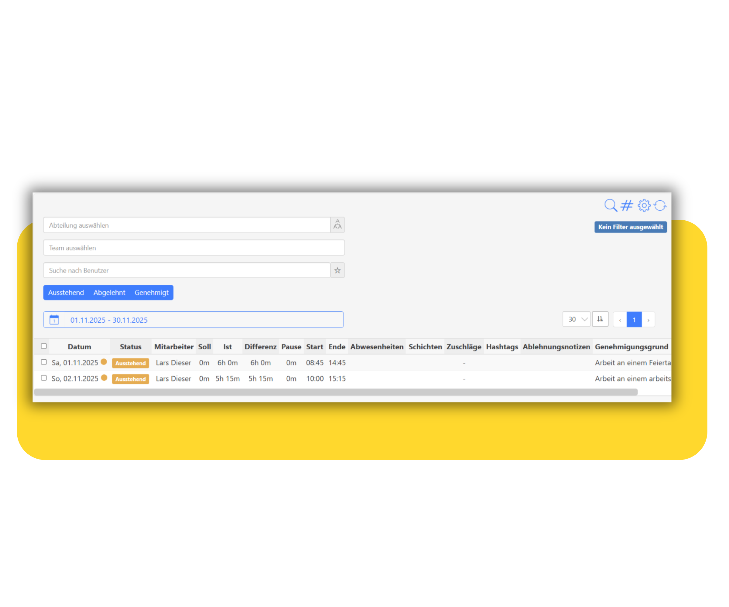 Exterene MA - Genehmigungsverfahren