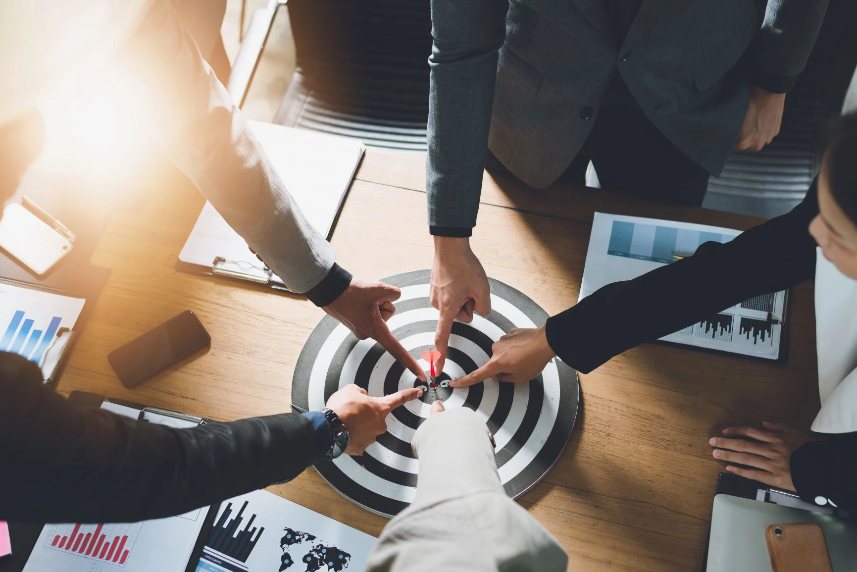 SMART Zielsetzung Hand