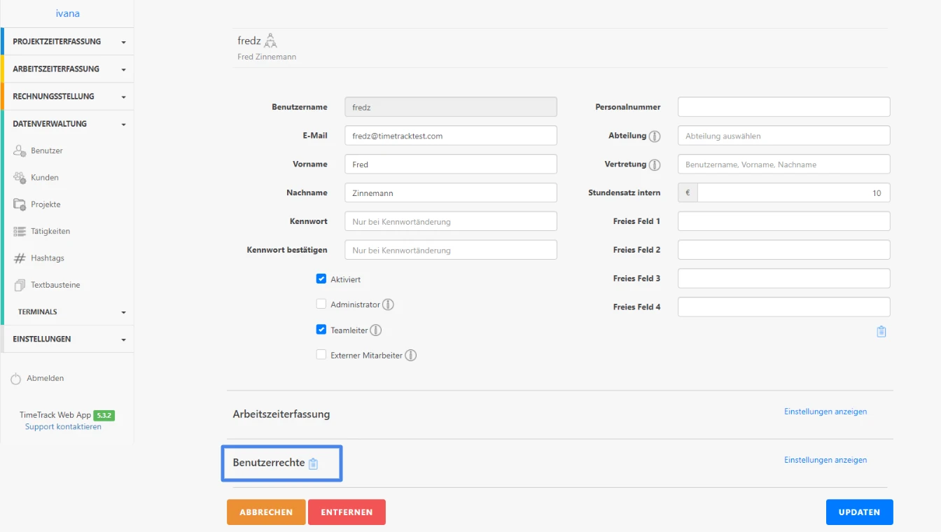 TimeTrack-Benutzerrechte-definieren