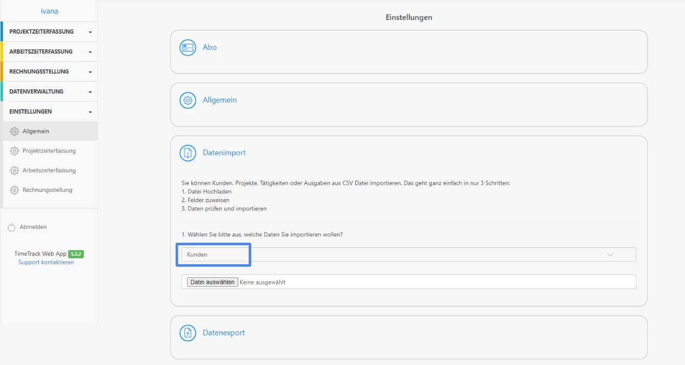 TimeTrack-Kunden-anlegen