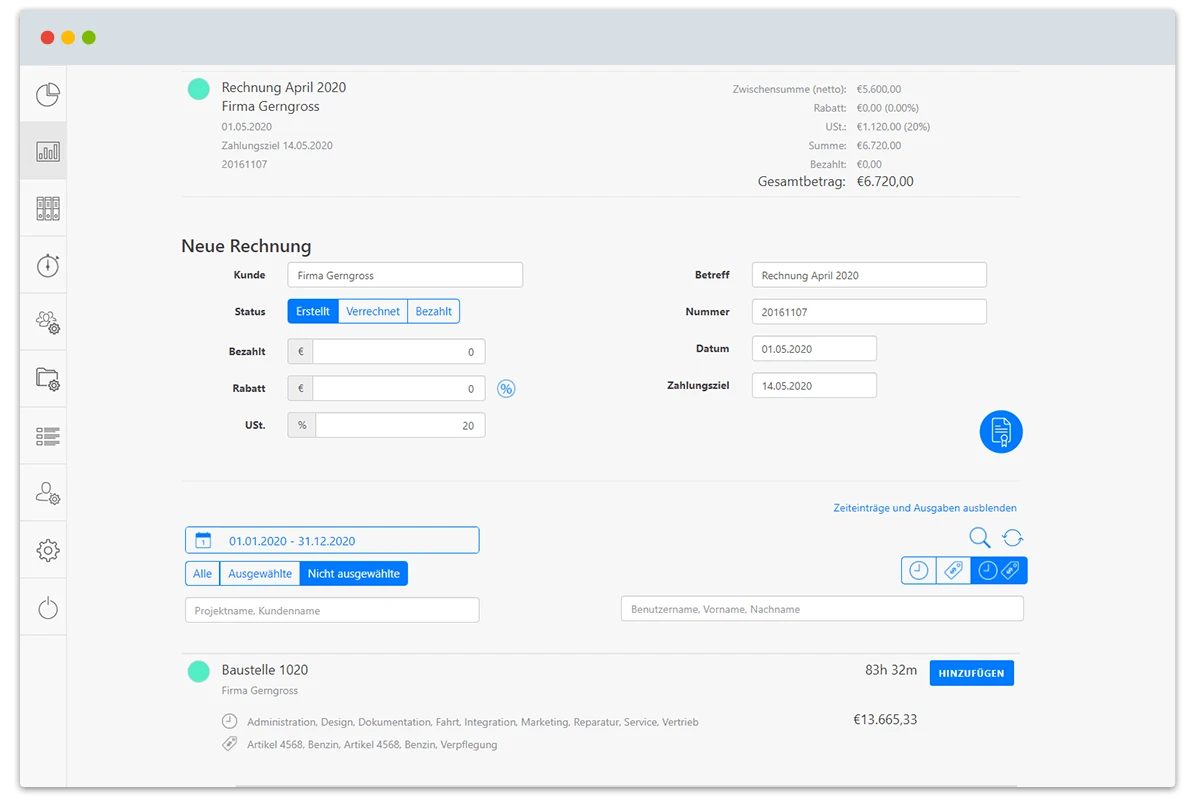 Dokumentation des Mehraufwand im Projektteam