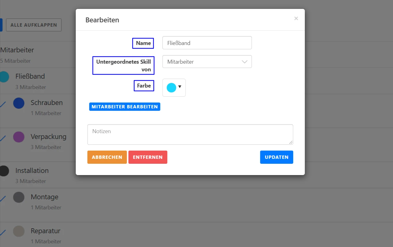Skills - Skills definieren