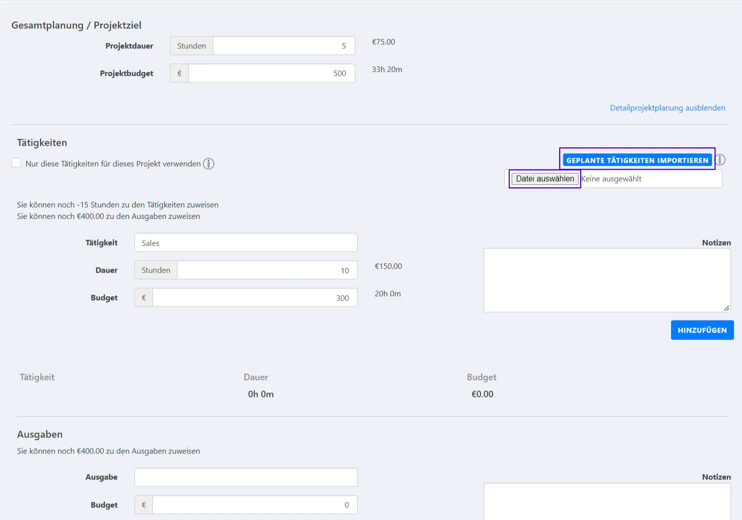 projektplanung-geplante-tätigkeiten-importieren