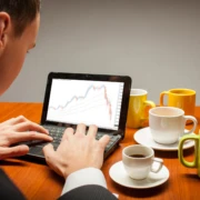 young man at the computer