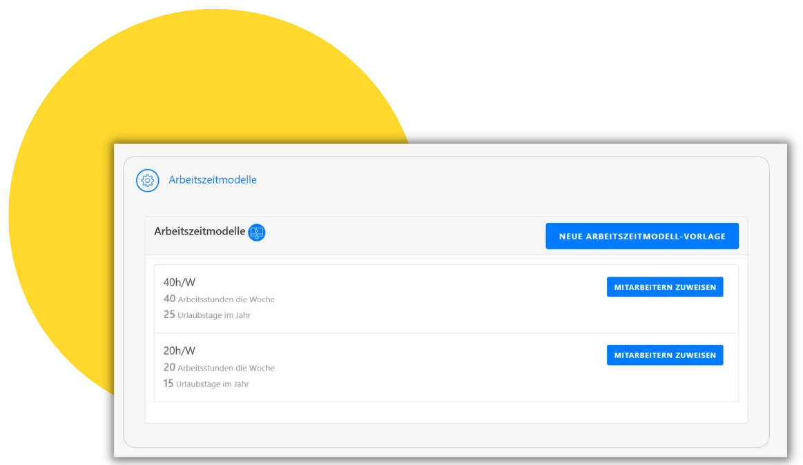 arbeitszeitmodelle