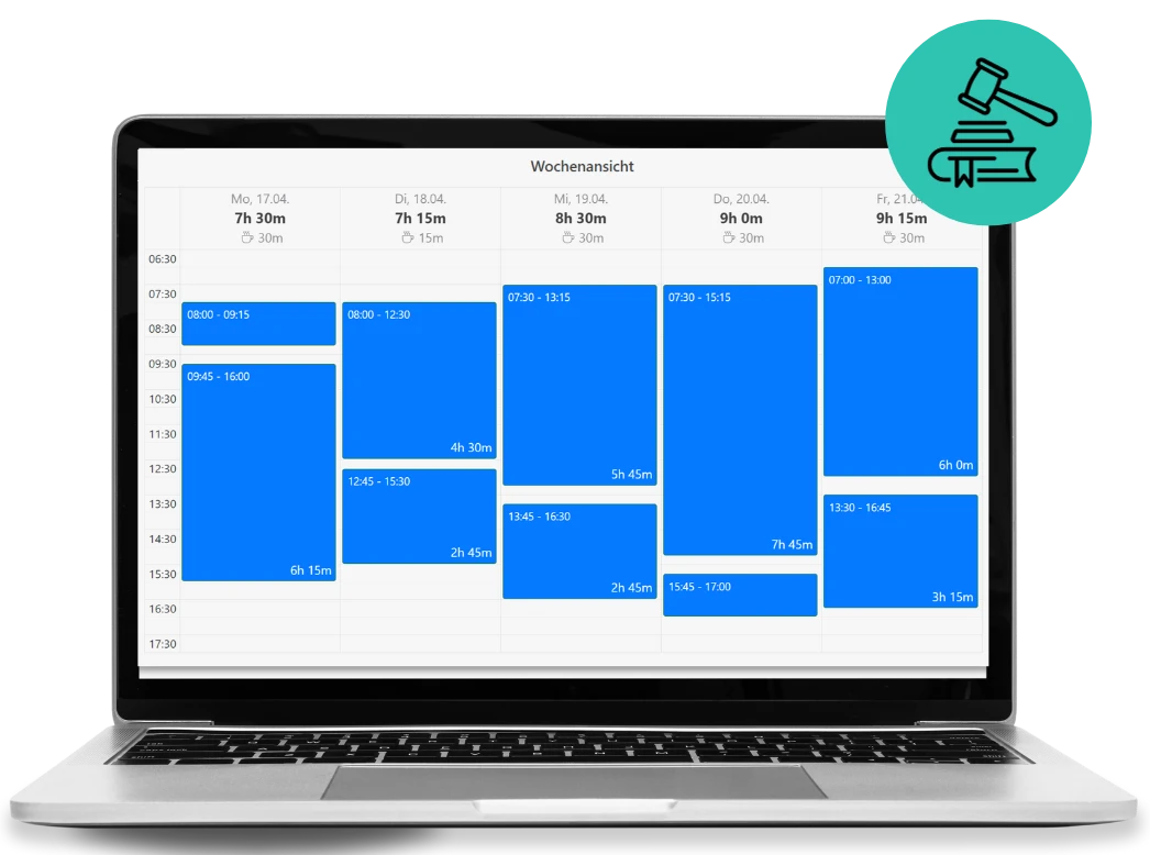Anwesenheitskalender TimeTrack